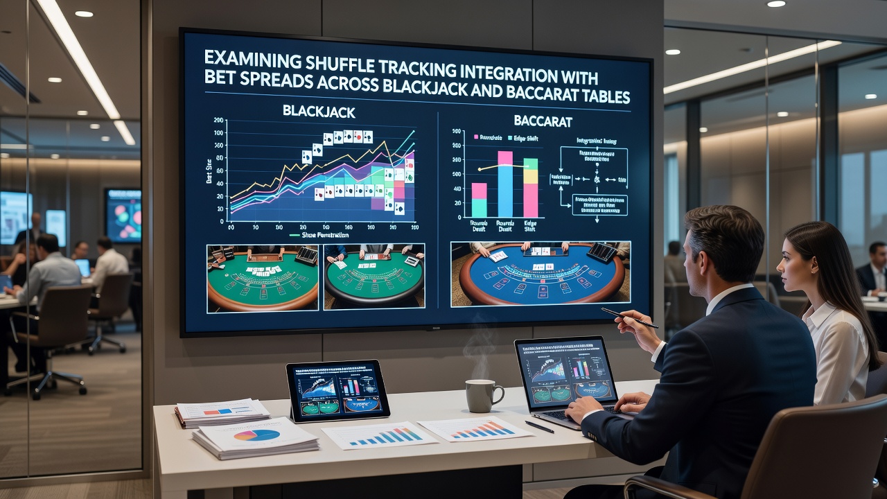 Close-up view of card placement and betting chips on a baccarat table during active play