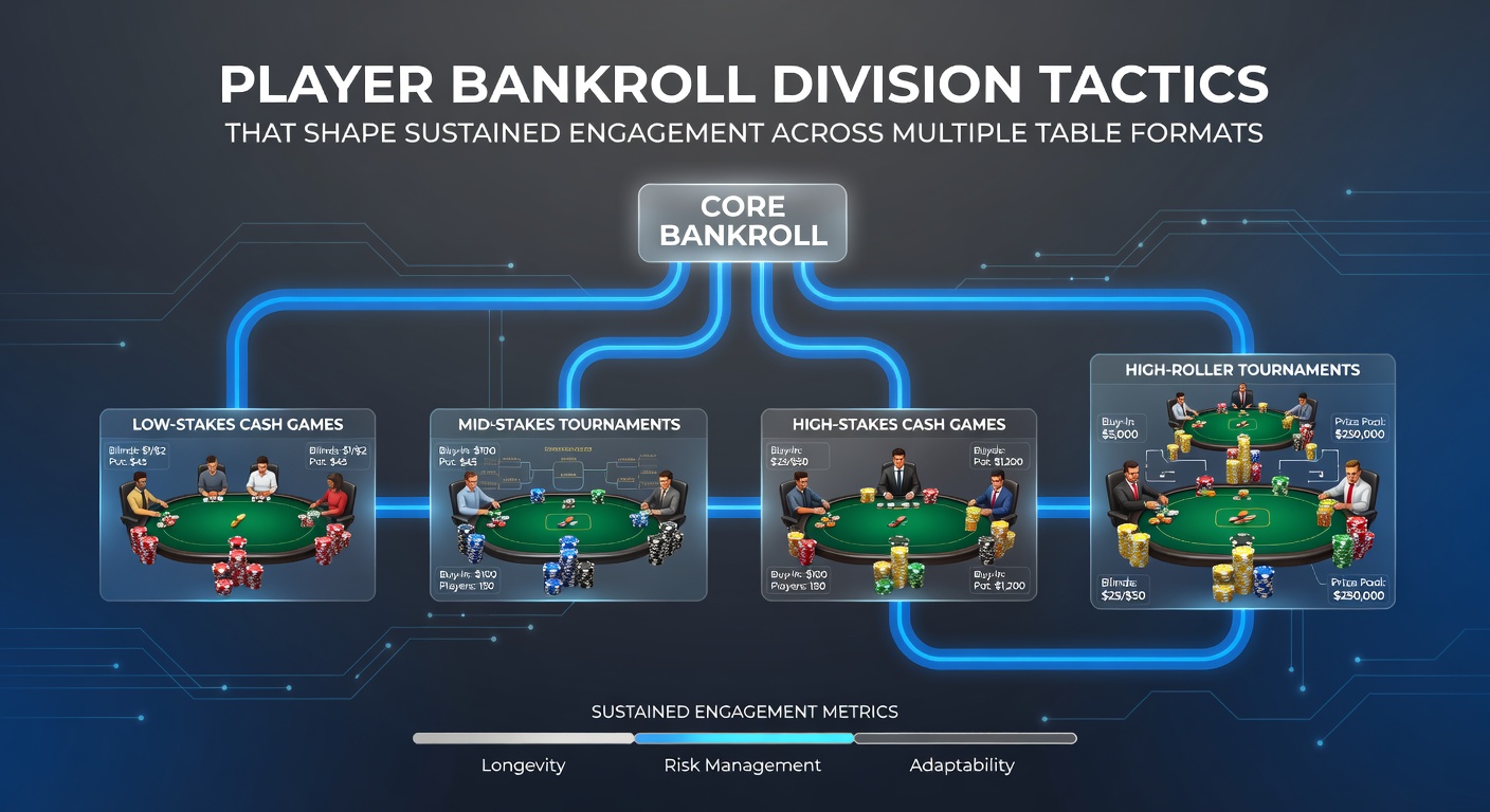 Player dividing bankroll across multiple table game formats